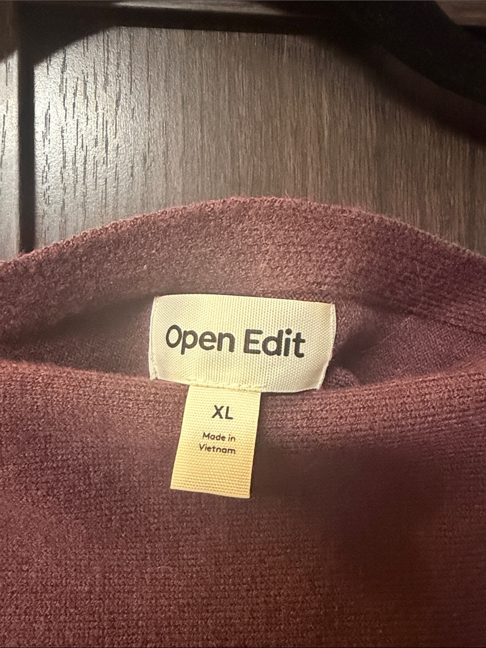 Off-the-Shoulder Batwing Sweater in Mauve - Picture 2 of 4